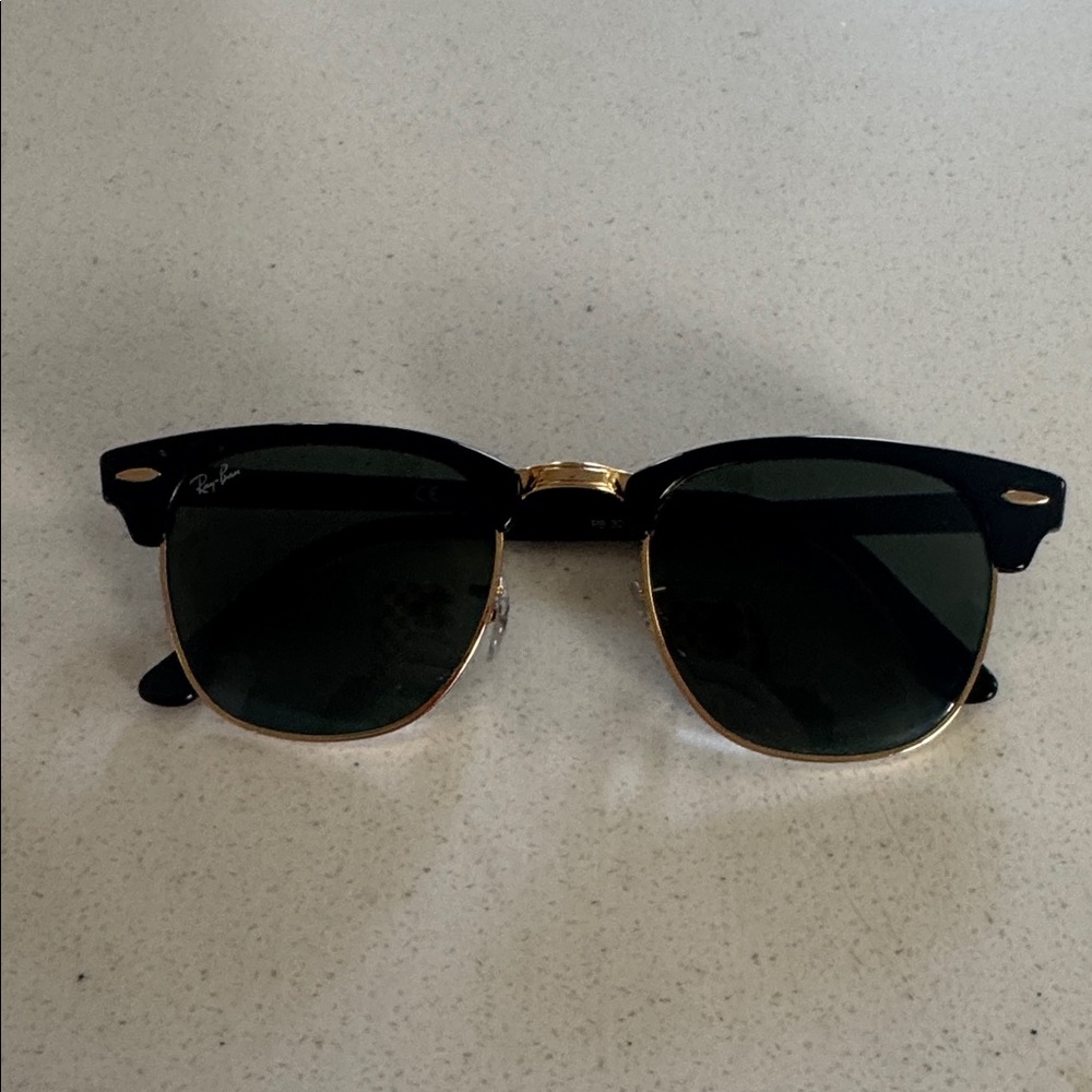 Ray-Ban Classic Black and Gold Sunglasses